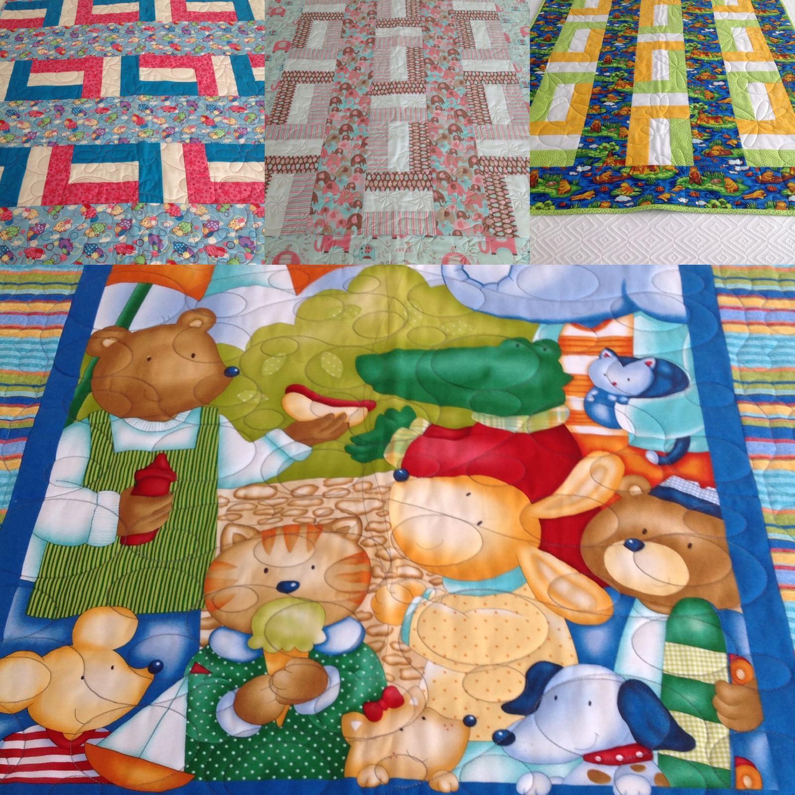 These are some of my "Cuddly Quilts" range.