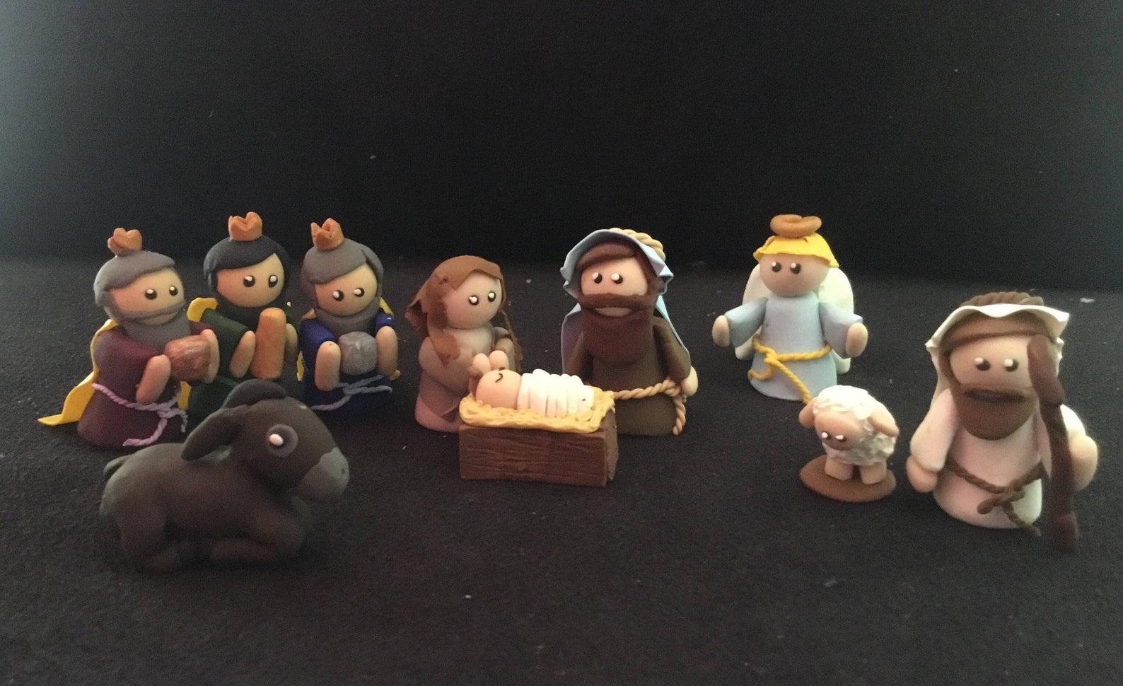 Little Nativity Scene (polymer clay)
