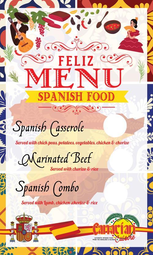 New menu canarian cuisine