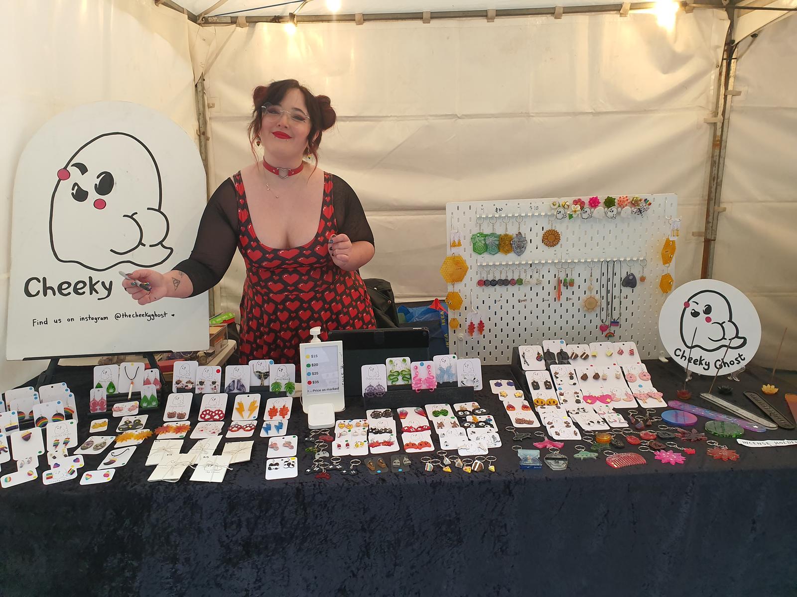 Cheeky Ghost with Cheeky Artist