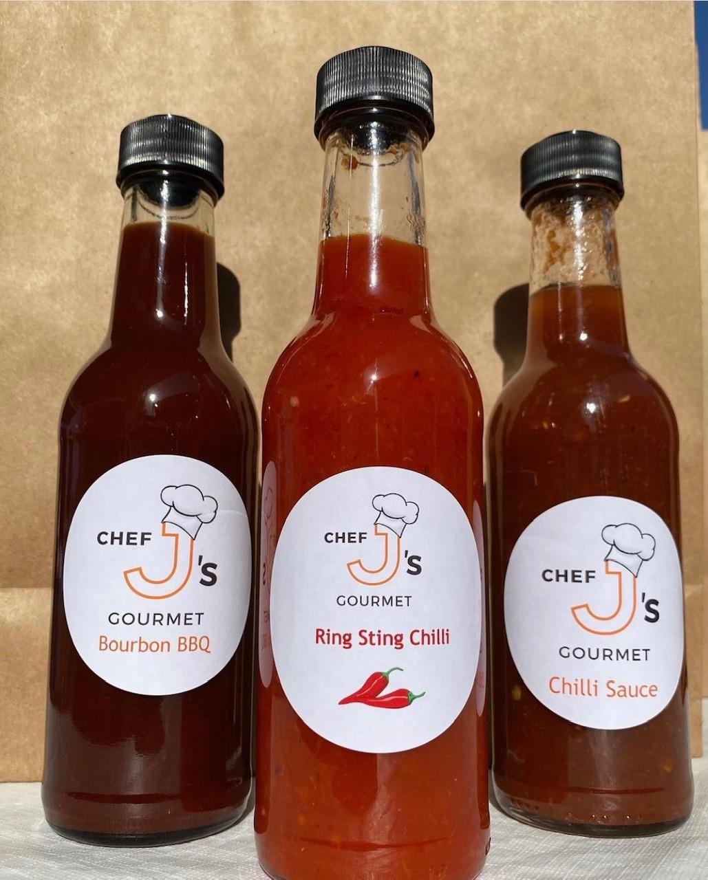 Bourbon BBQ, Ring sting & Chilli sauce