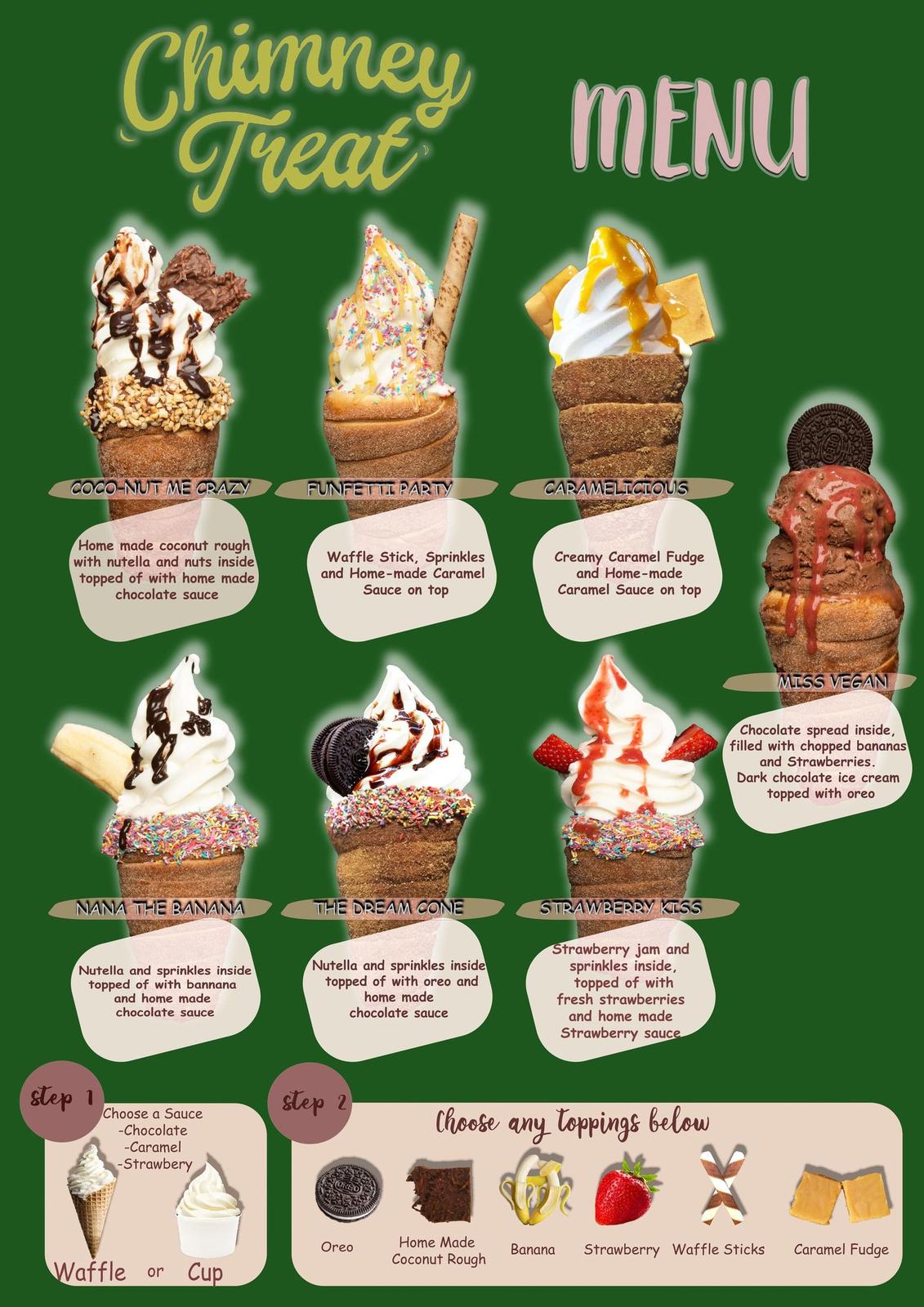 Ice cream chimney cones