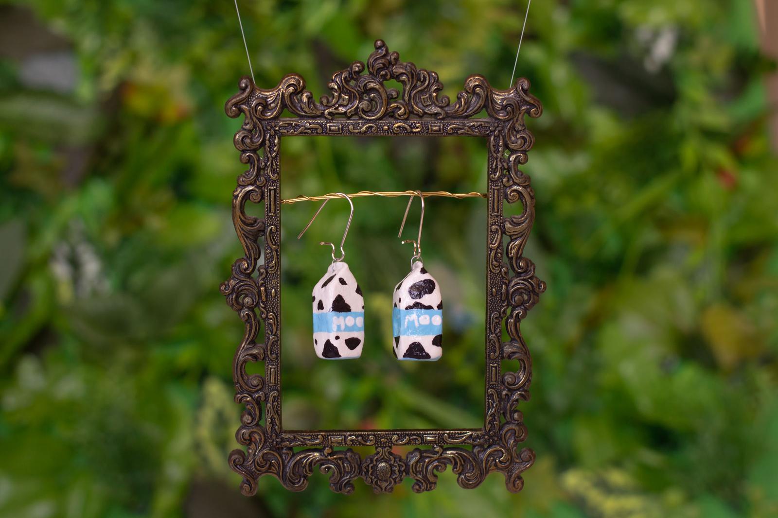 Milk Carton Earrings