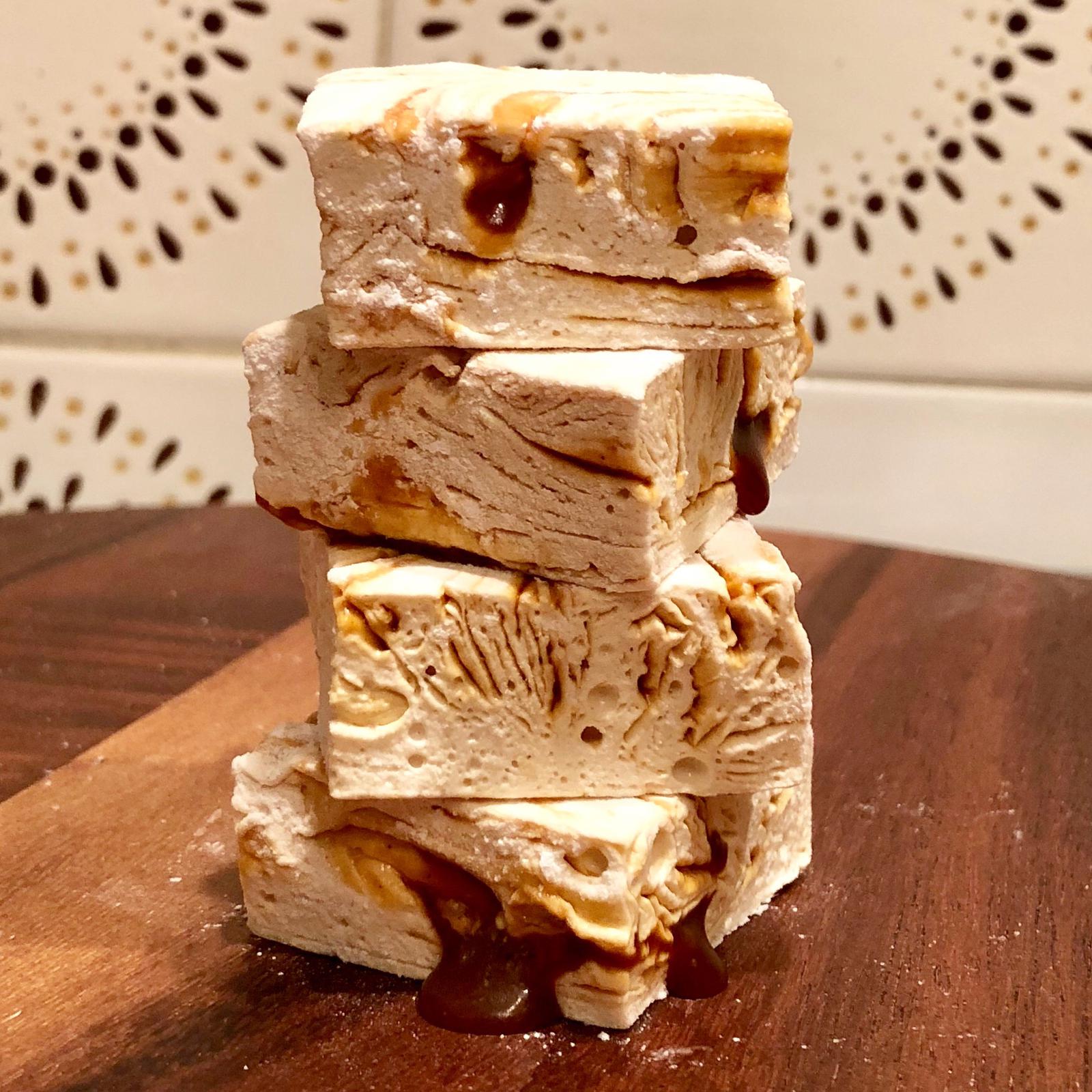 Salted Caramel Bourbon Marshmallows
