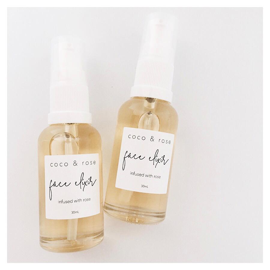 Rose infused face oils