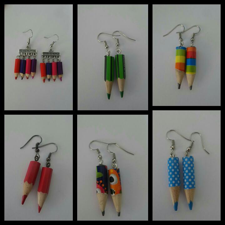 Pencil earrings
