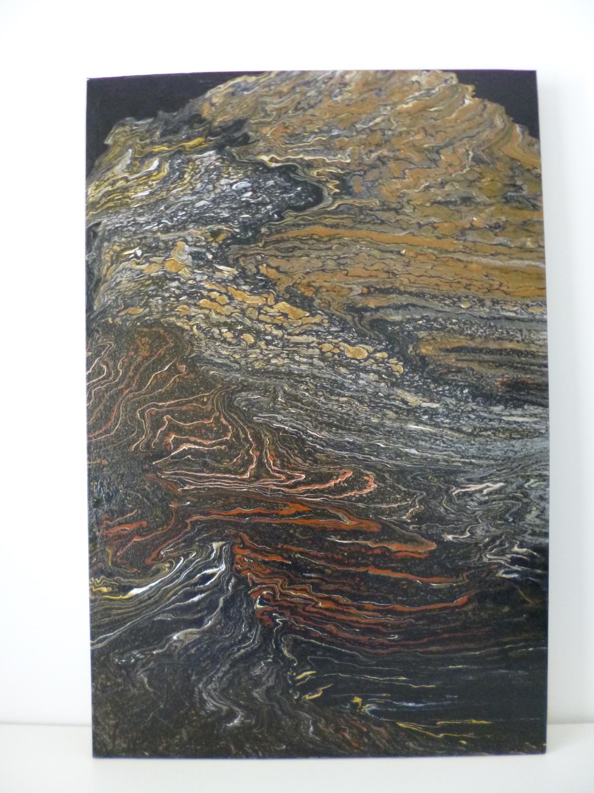 "Desert Night" large canvas painting