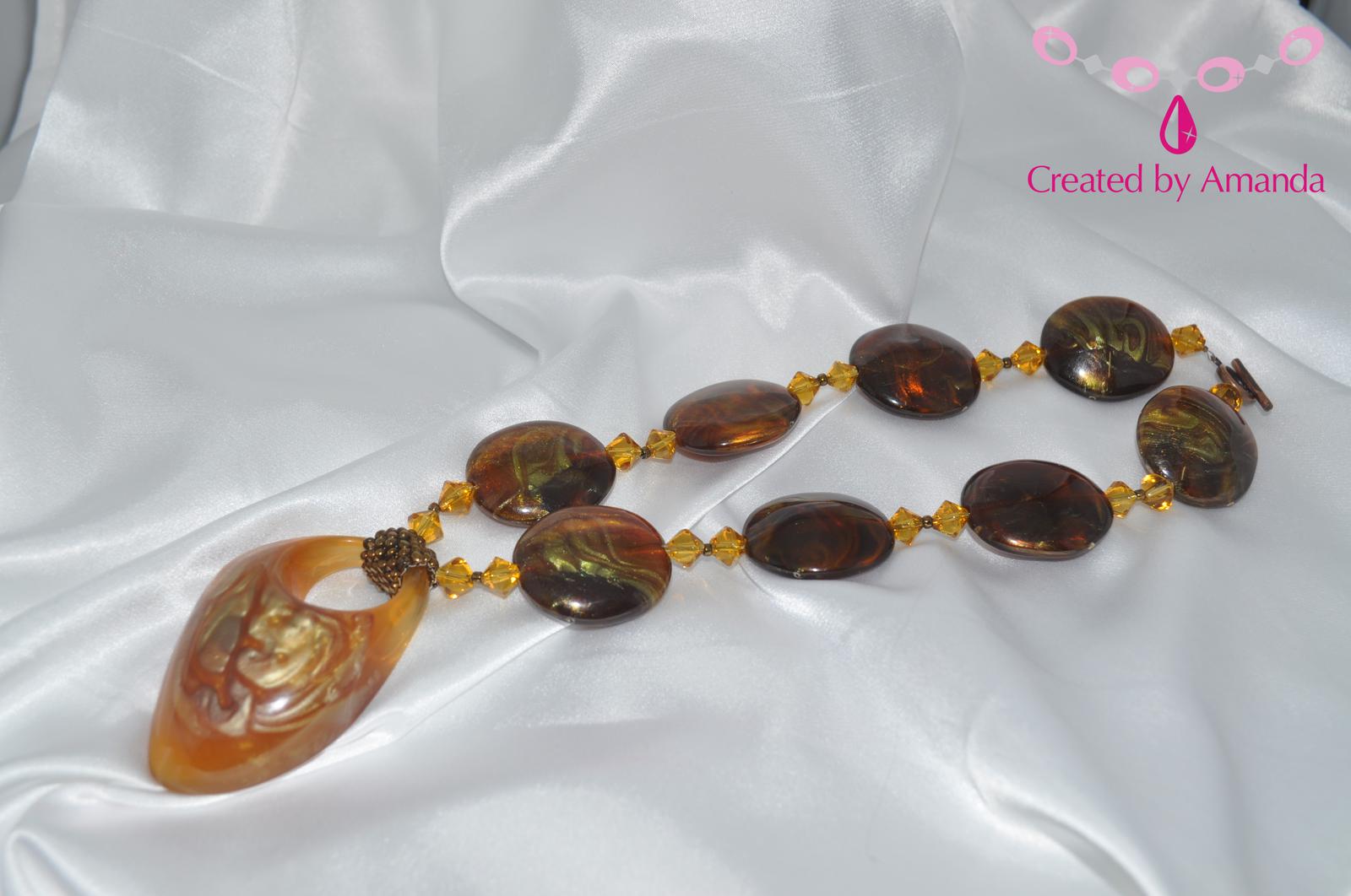 Resin & Swarovski Necklace