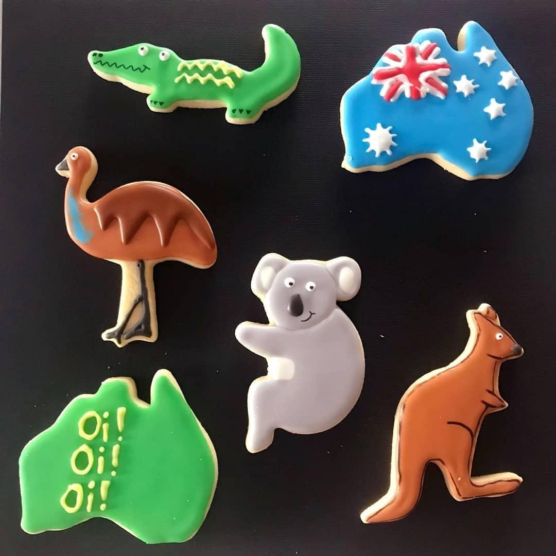 Australian themed cookies ♡