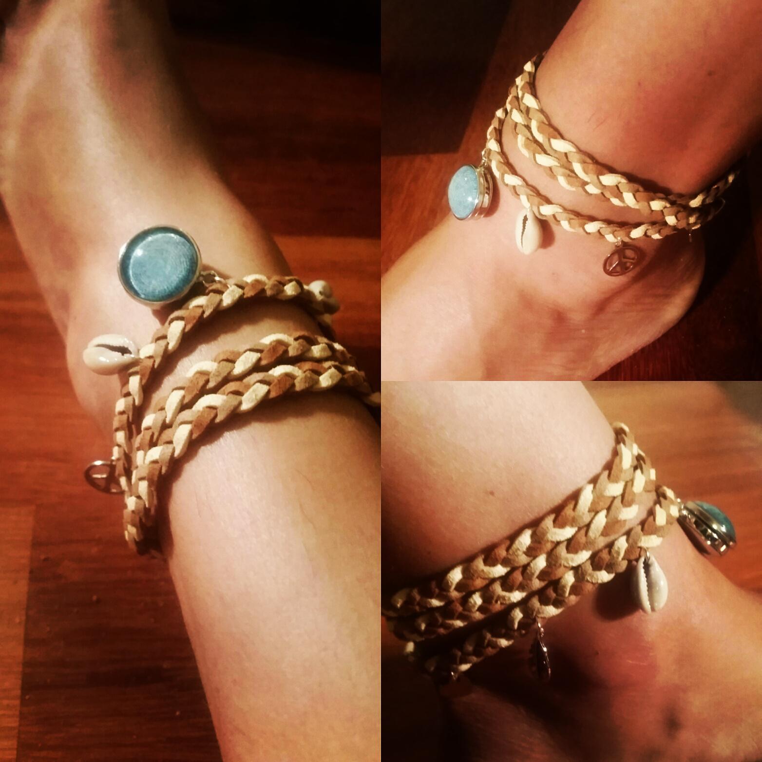 faux suede anklet