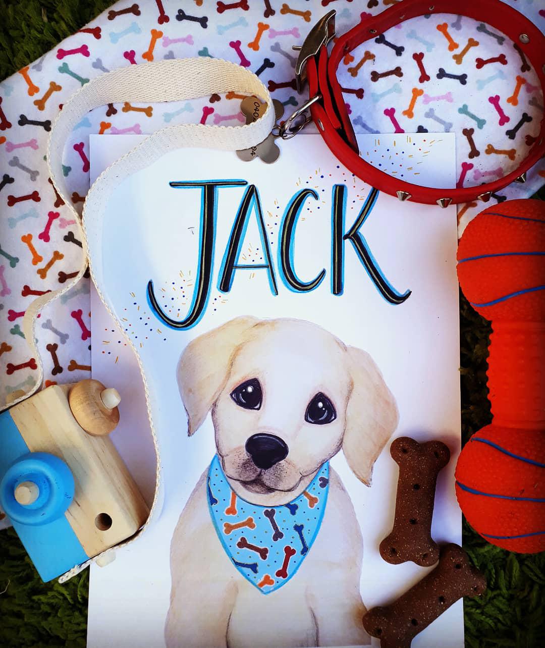 Personalised Boy Puppy