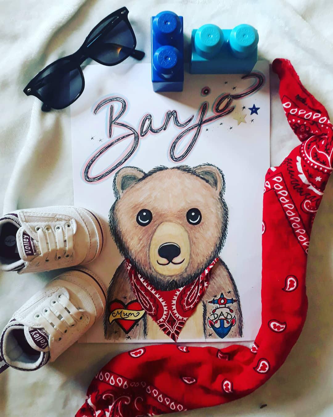 Personalised Tattoo Bear