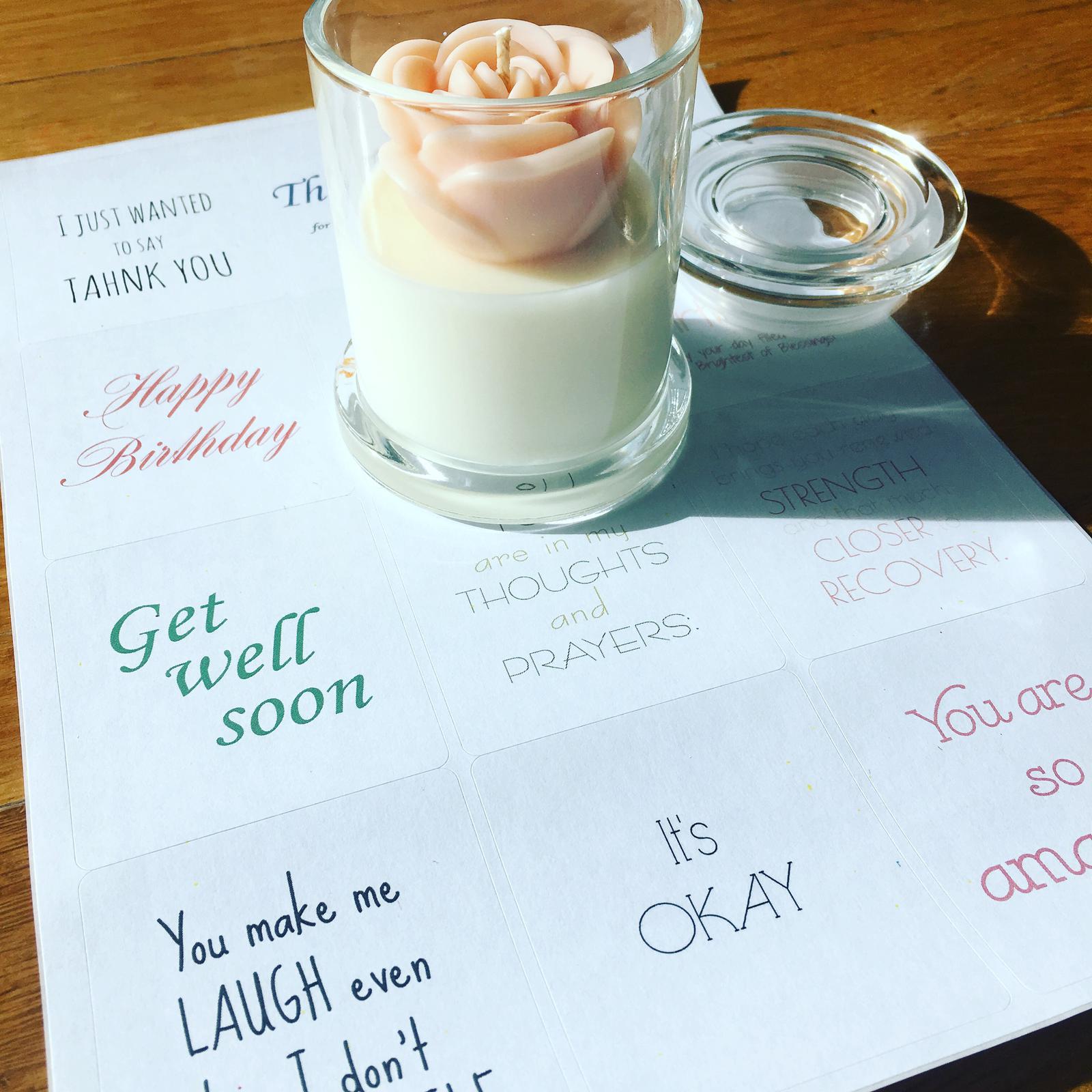 Message candle