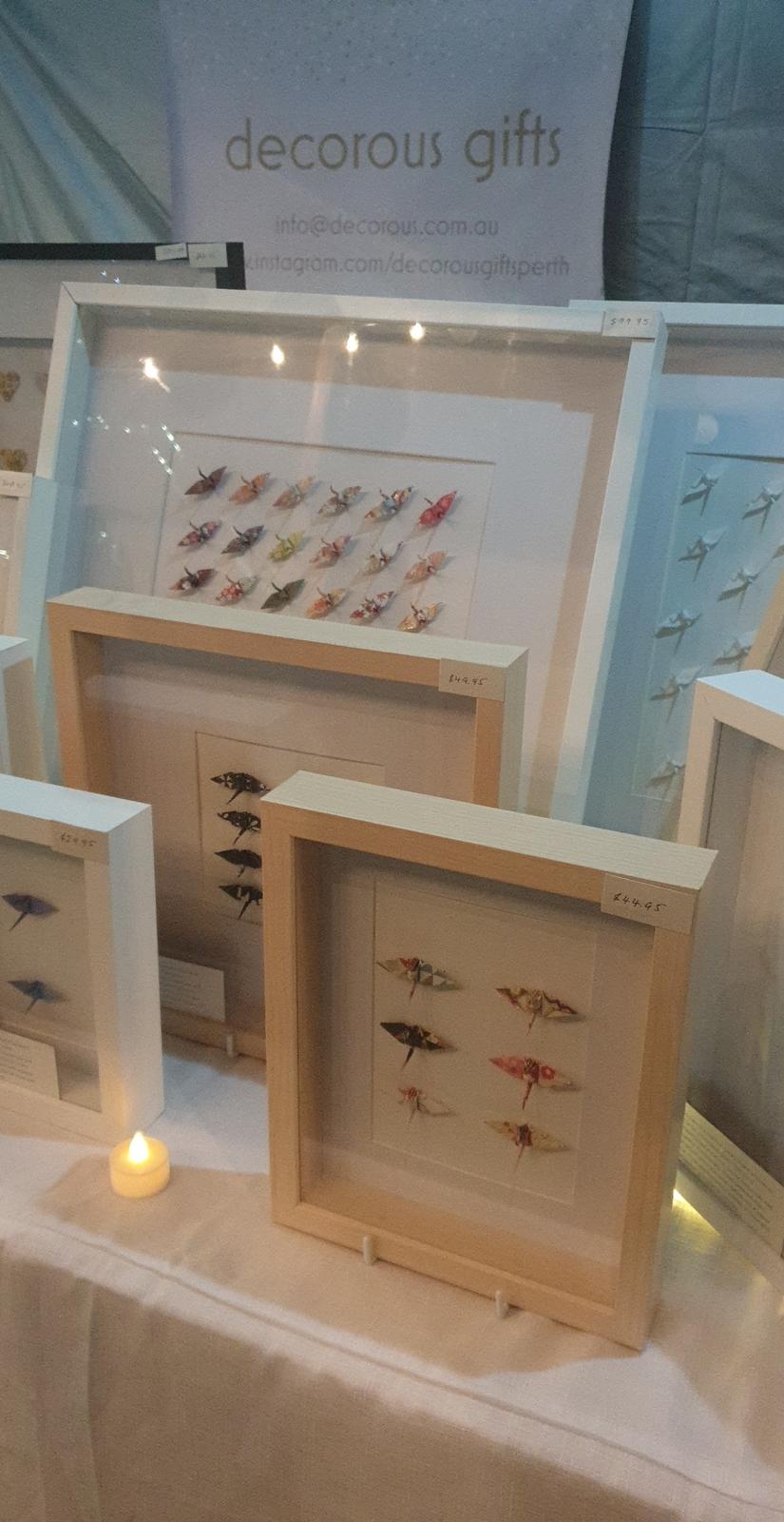 Framed Handmade Origami