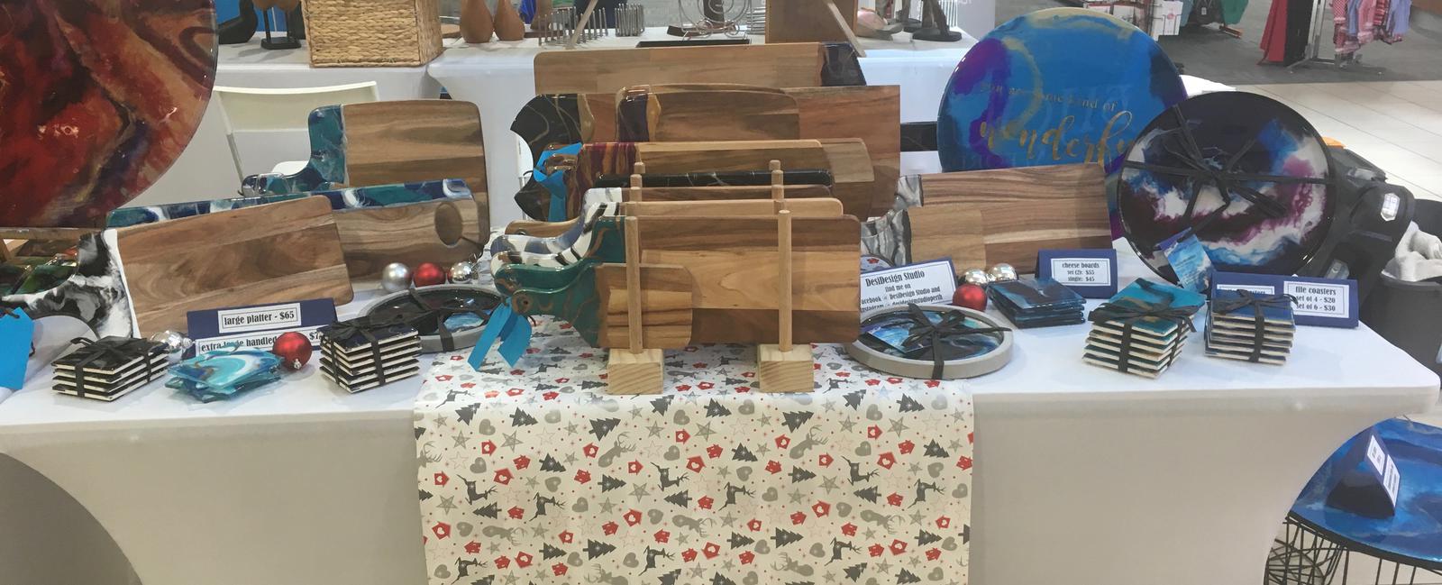 Market stall setup