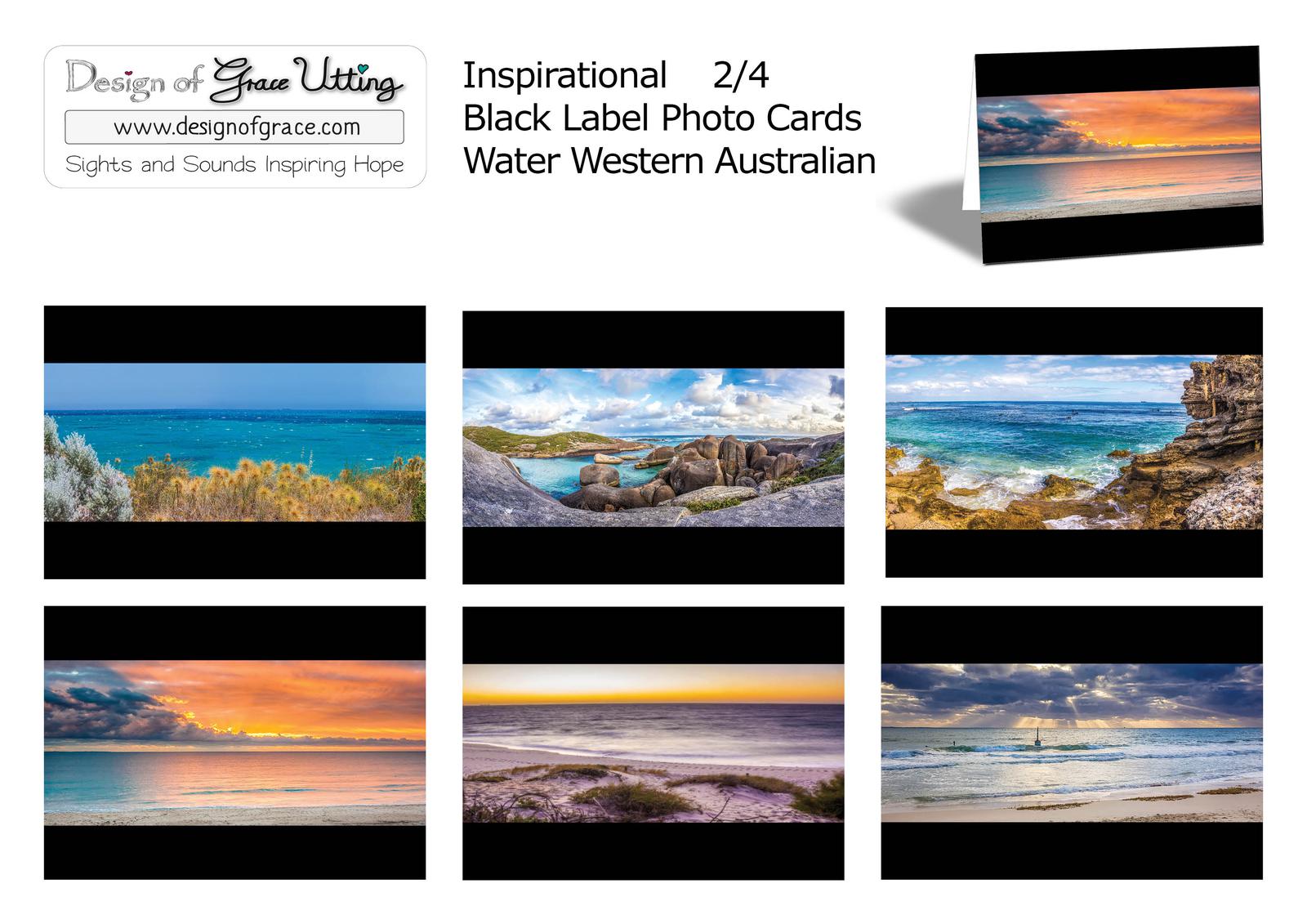 WA Waterscape Black Label Cards