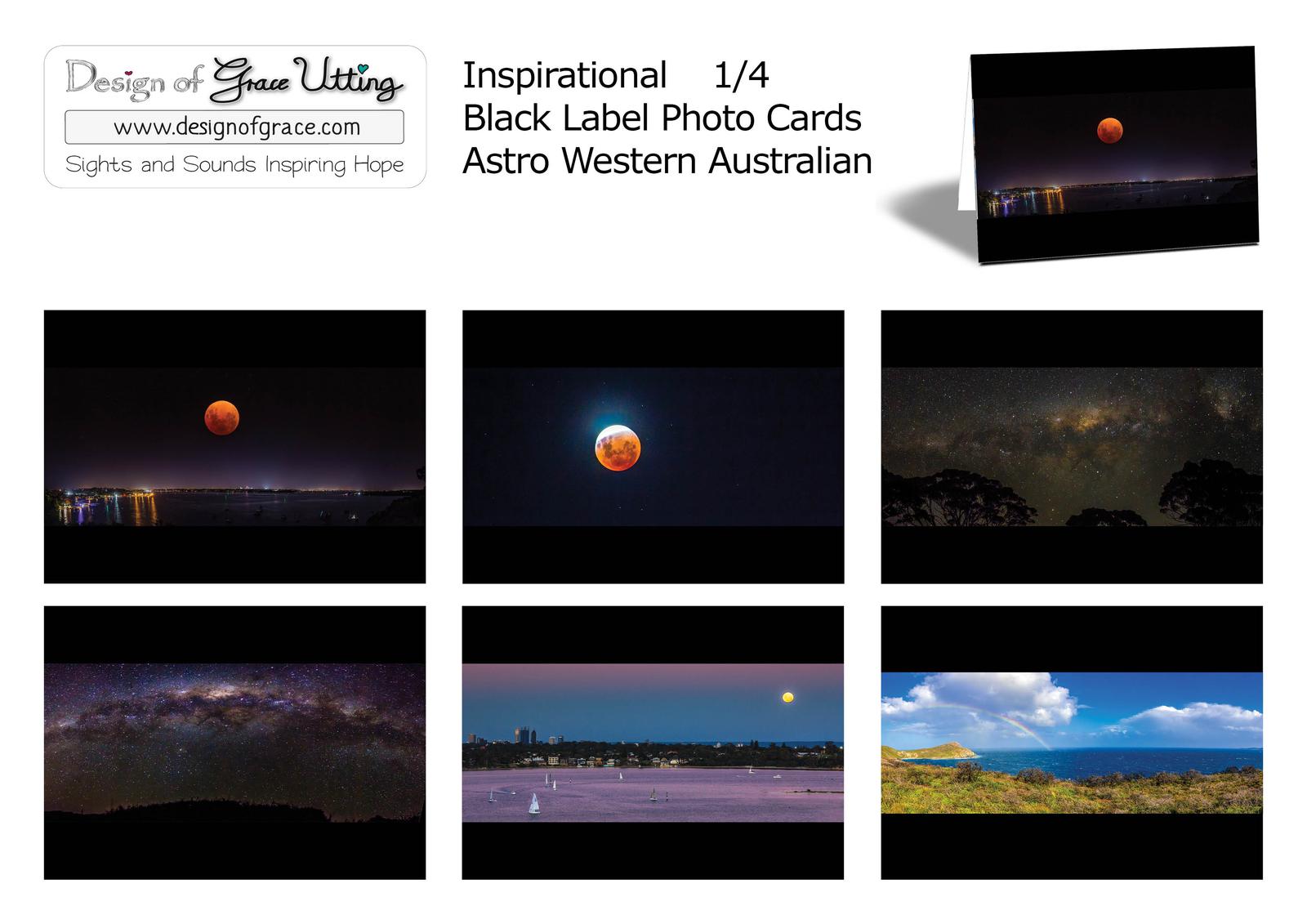 WA Astrophotography Black Label Cards