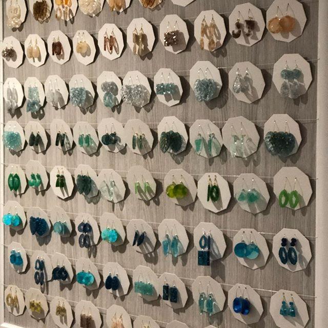 Purpose made display frame for earrings