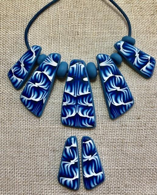 Blue Waves neckpiece