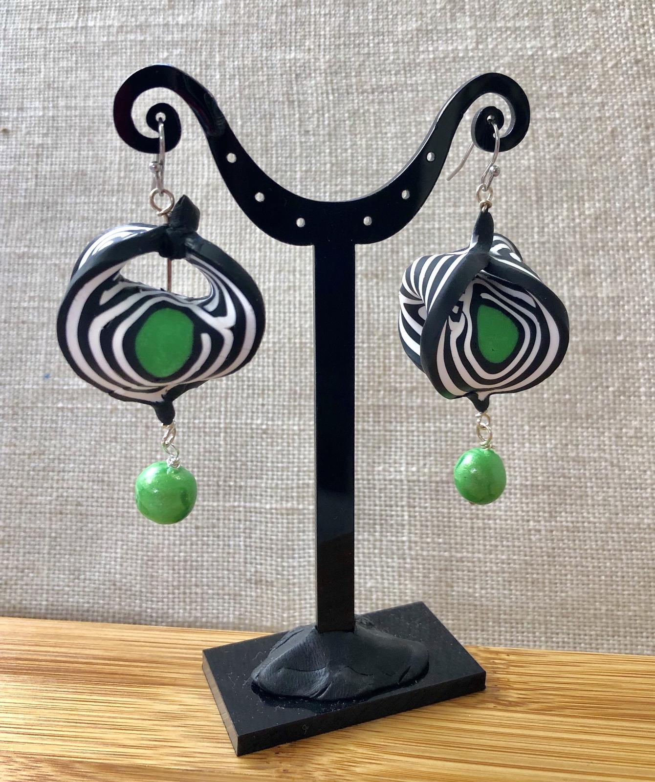 Double Twist drop earrings