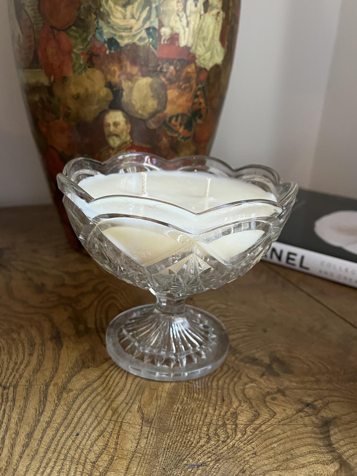 Vintage Glassware Candle