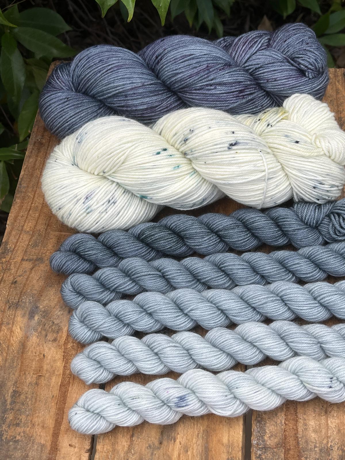 Hand dyed yarn