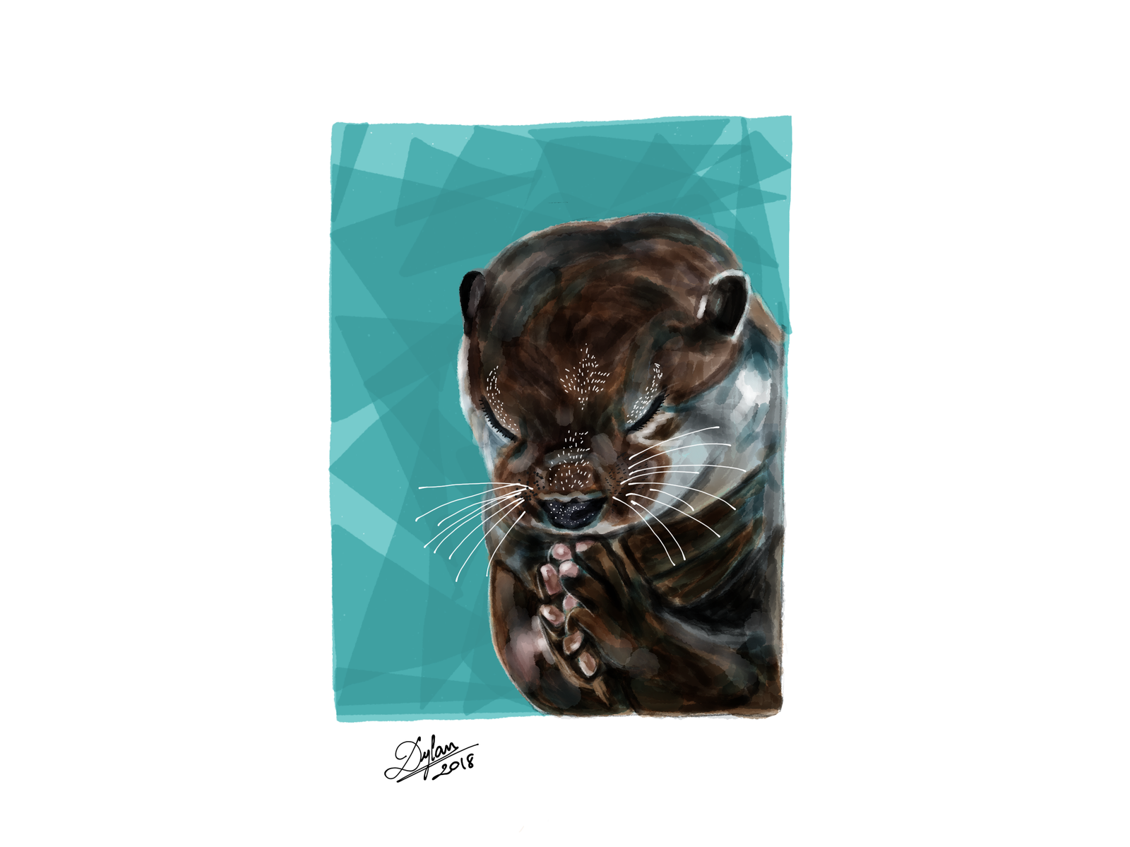 Product Images - Print IMAGE - Australia Humble Animal Art Series - Otter