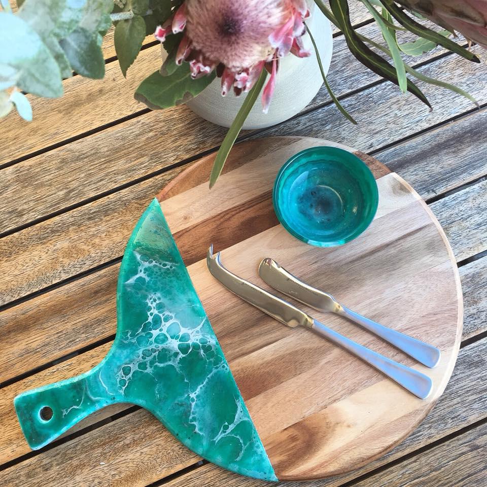 Green round board