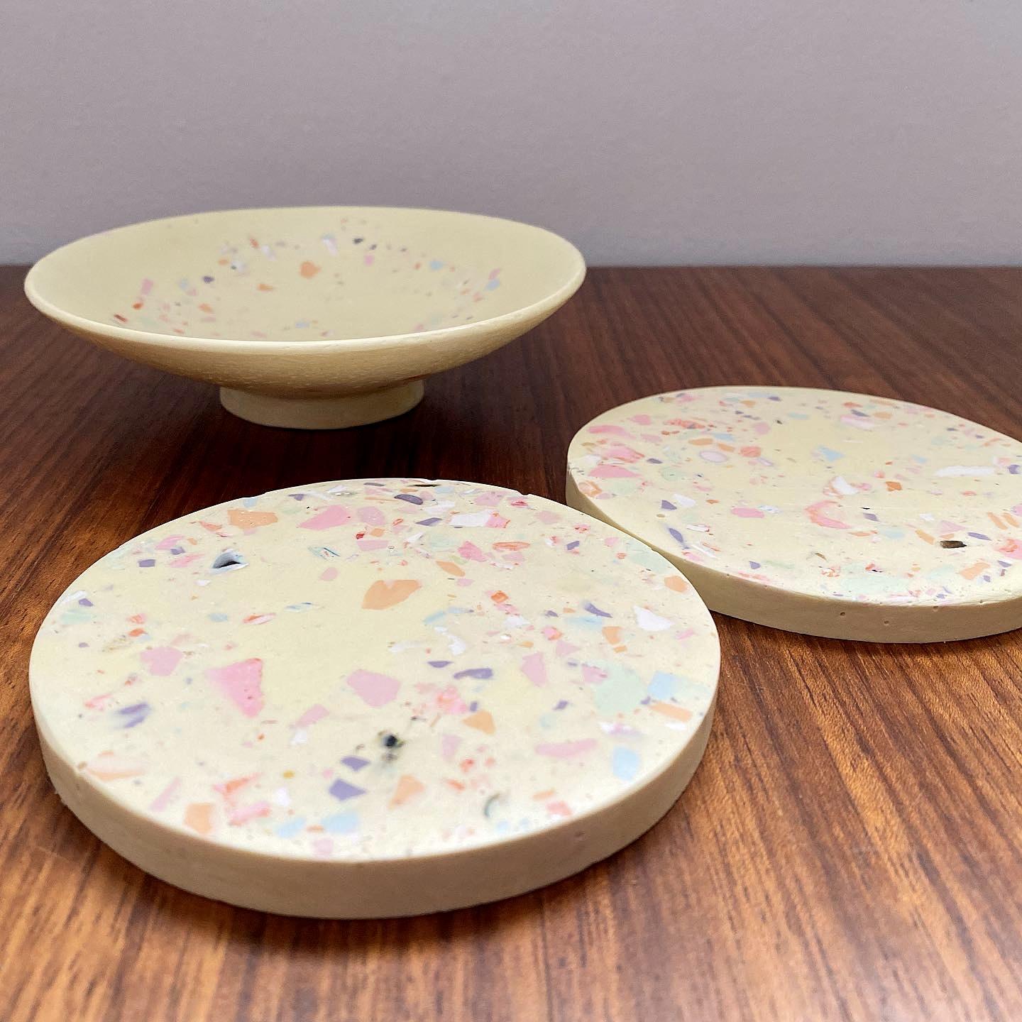 Fruit Tingle coasters and trinket tray