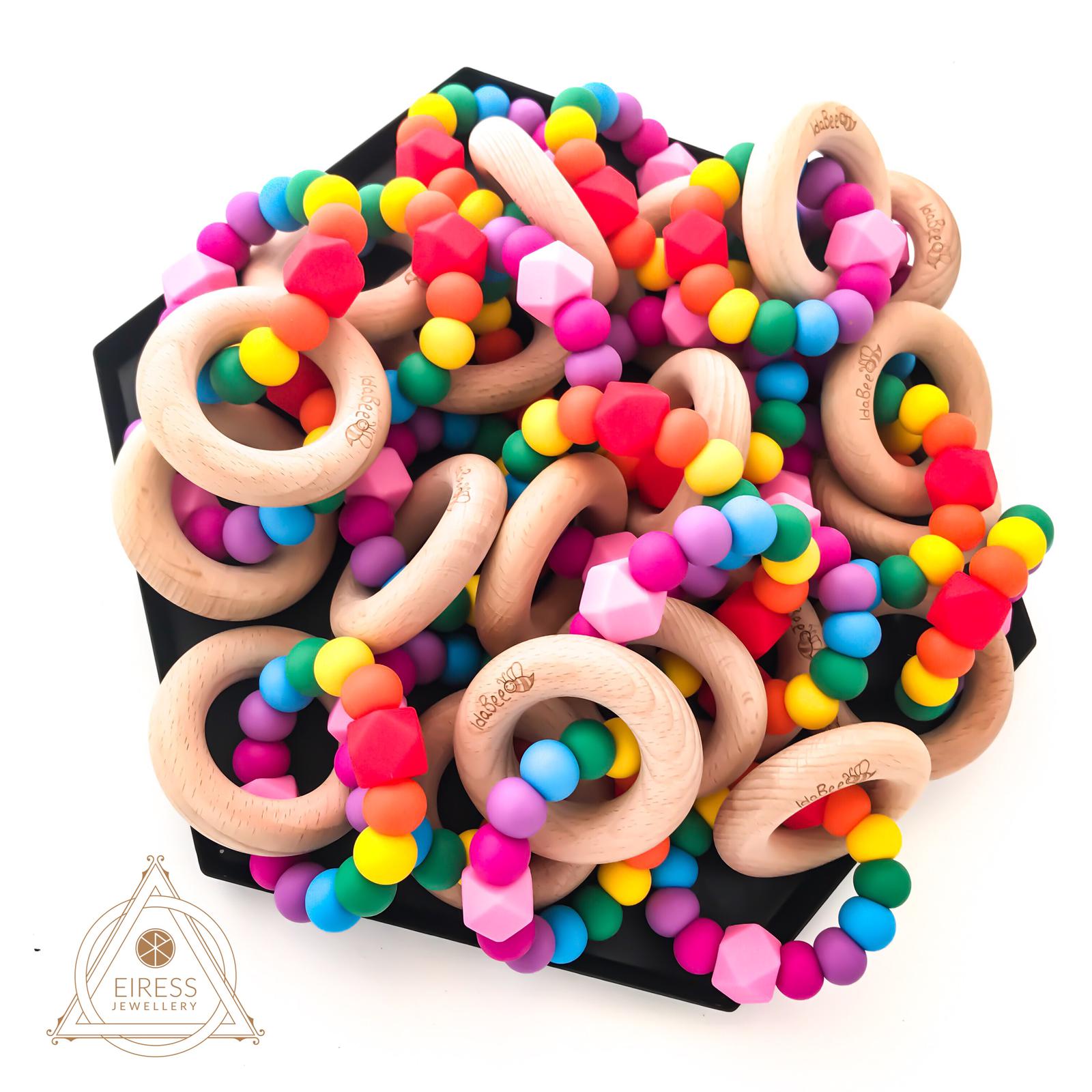 IdaBee Ellipse Rainbow Teethers