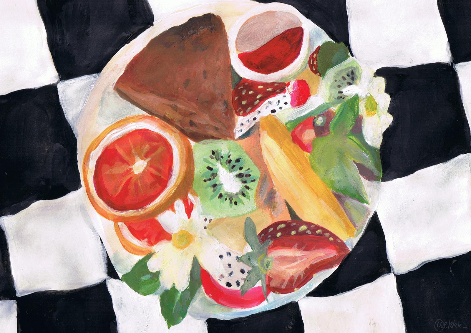 The Fruit and Cake print