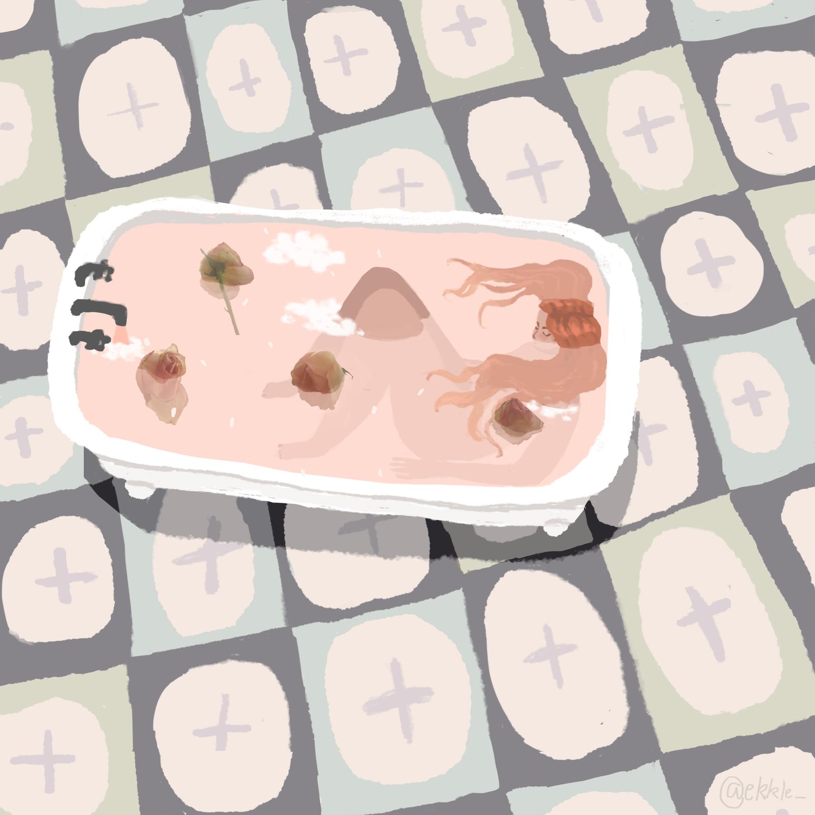 The Rose Bath print