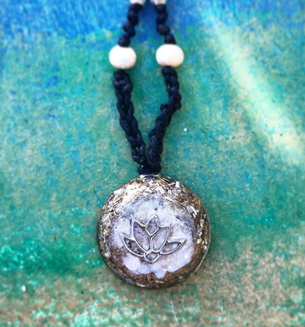 Lotus Orgonite Pendant