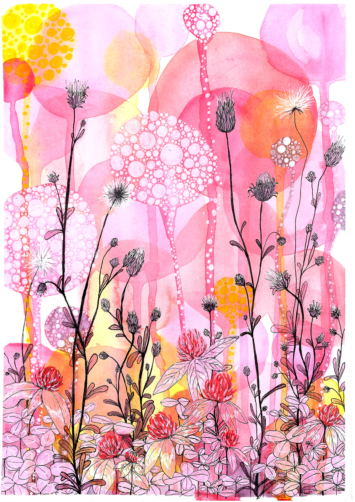 Elle-Rose Artist | Botanical resin sculpture #504