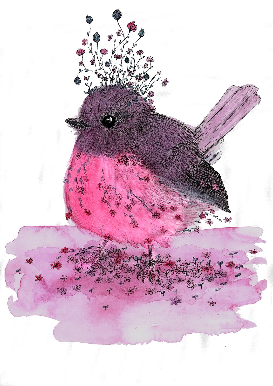 Elle-Rose Artist | Botanical resin artwork #525