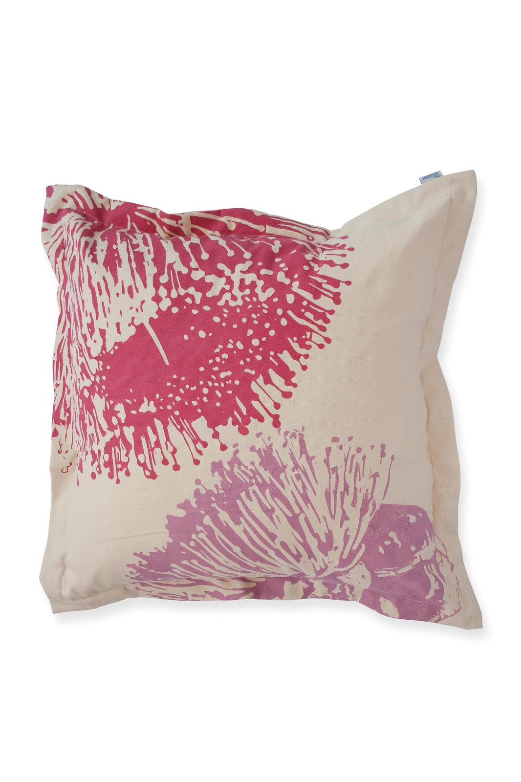 50cm Cushion 'Mallee Blossom' in Fuchsia & Lilac with flange