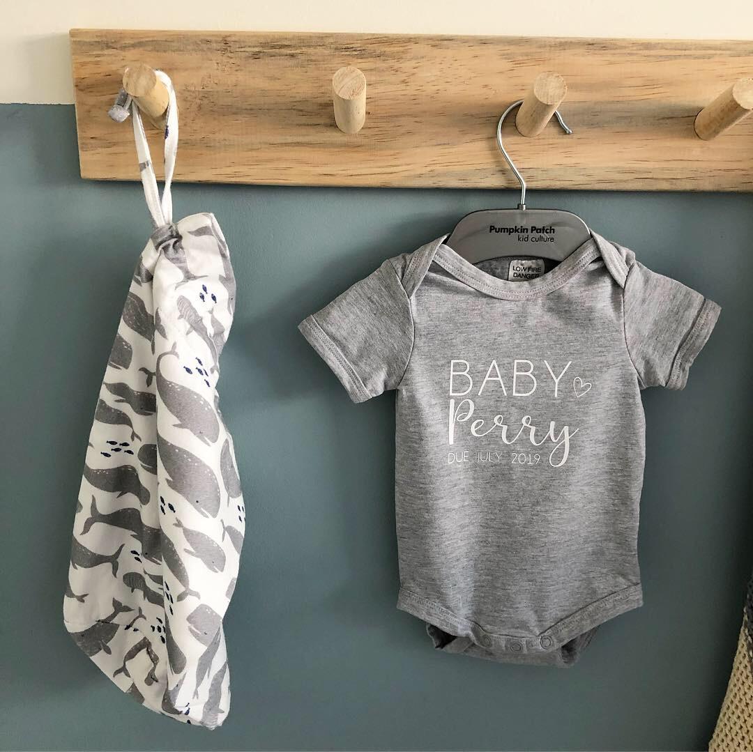 Personalised Baby Announcement Vest