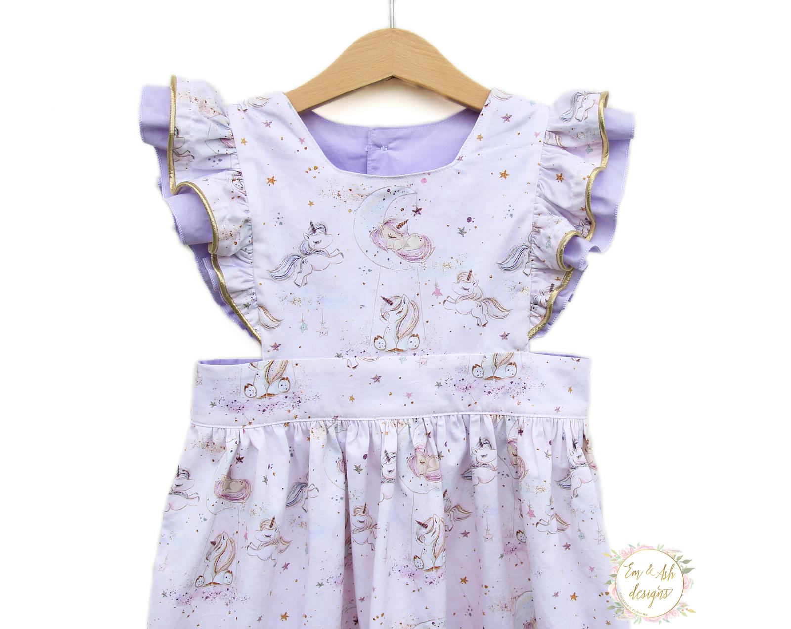 Dreamy unicorn pinafore dress