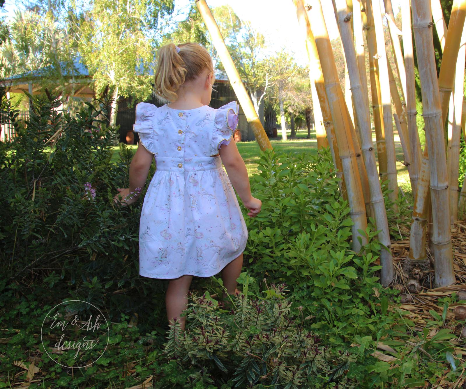 Dreamy unicorn pinafore dress