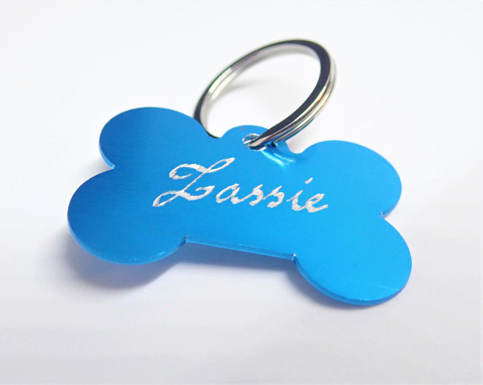 Hand Engraved Personalised Pet Tags - Bone Shaped