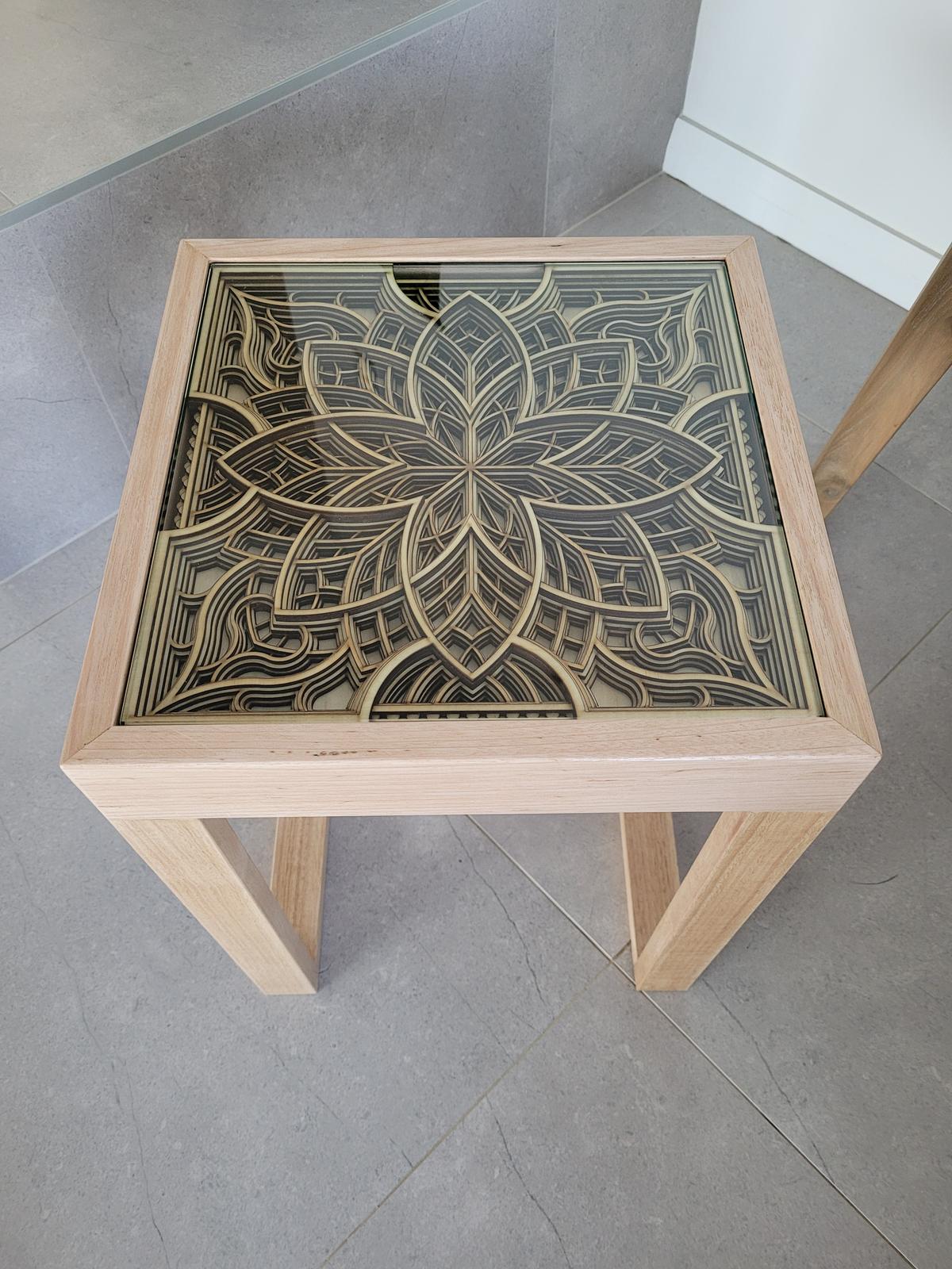Victorian Ash Side Table Top View