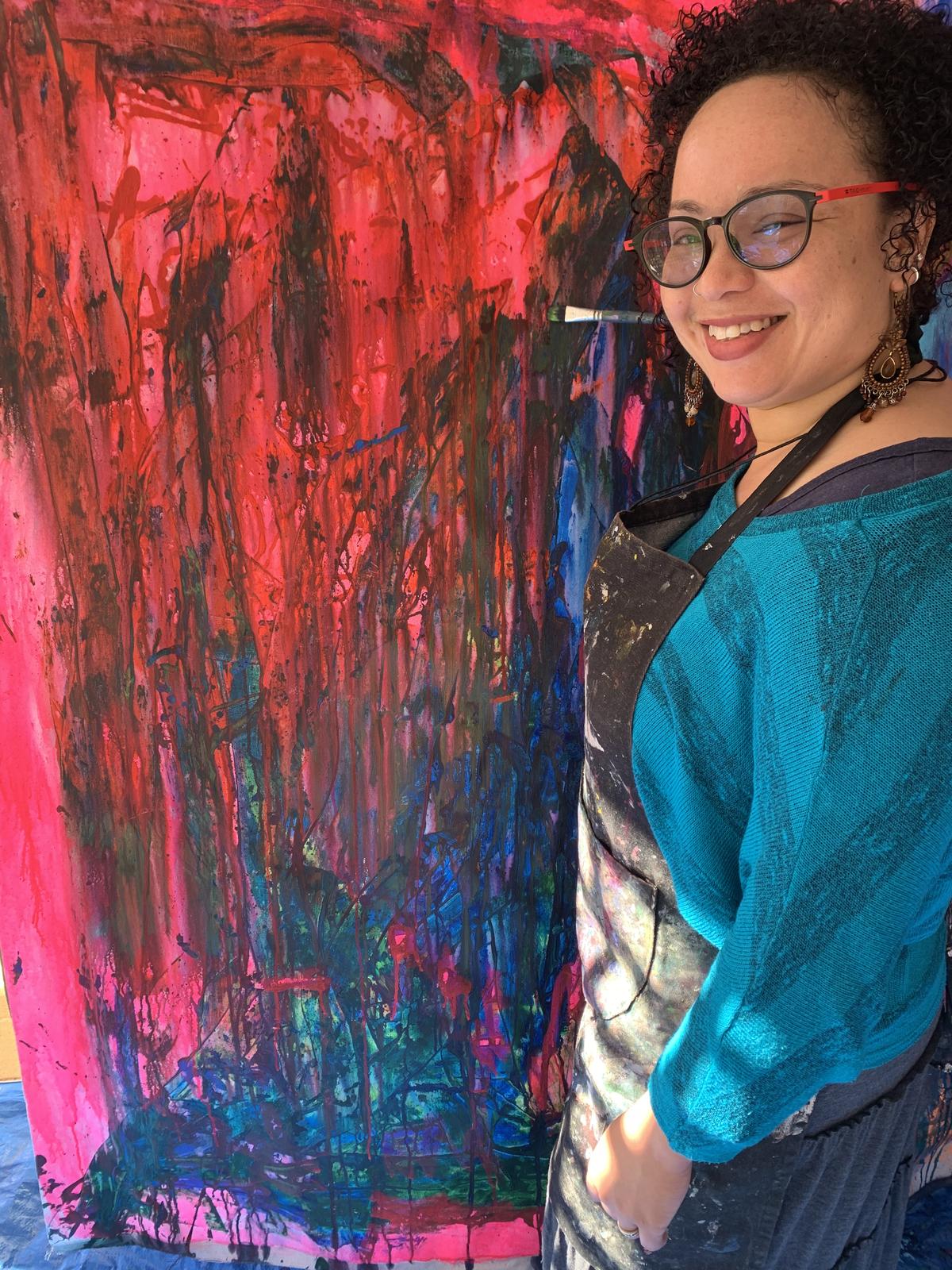 Artist at work