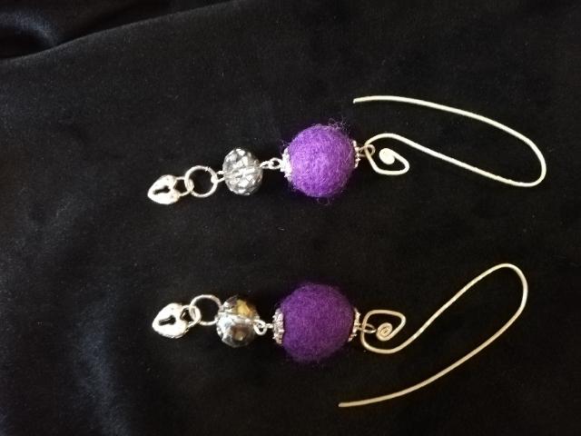Purple Earrings