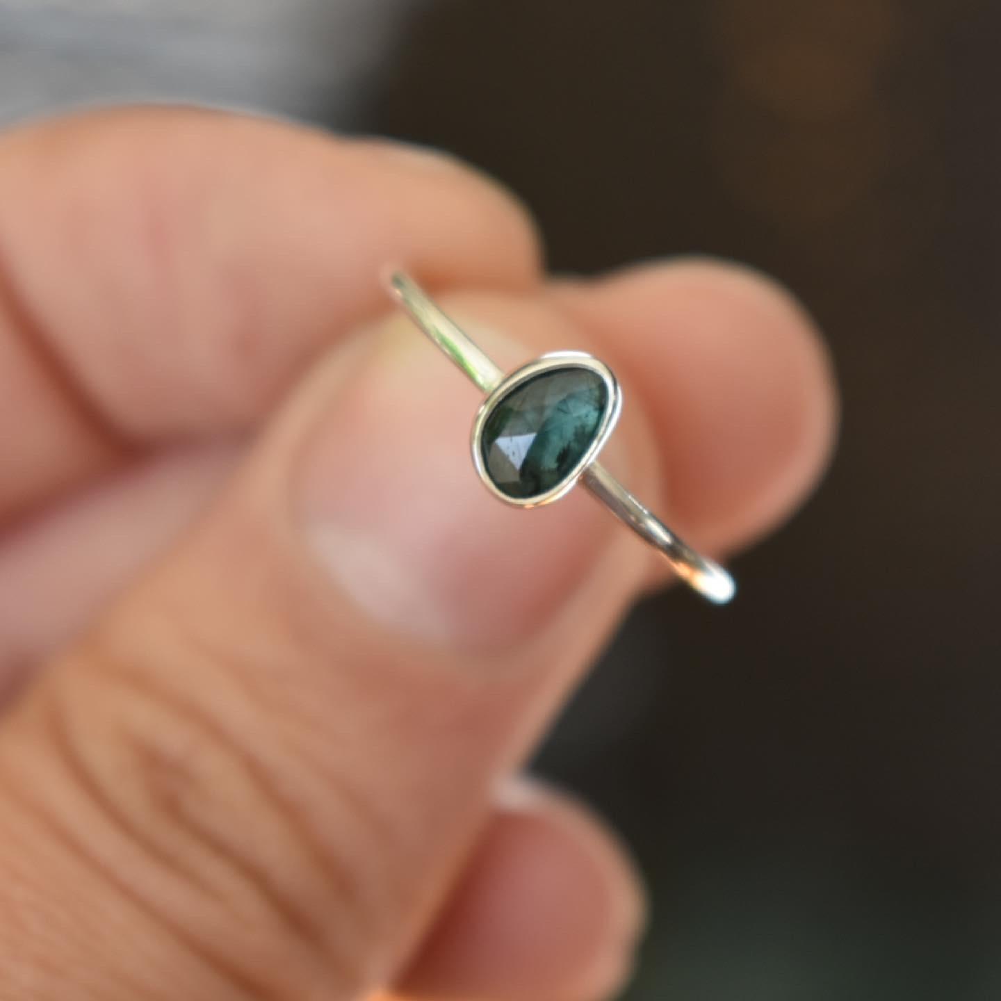 Blue Tourmaline Ring