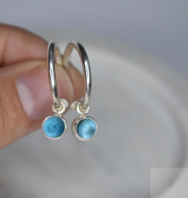 Blue topaz earrings
