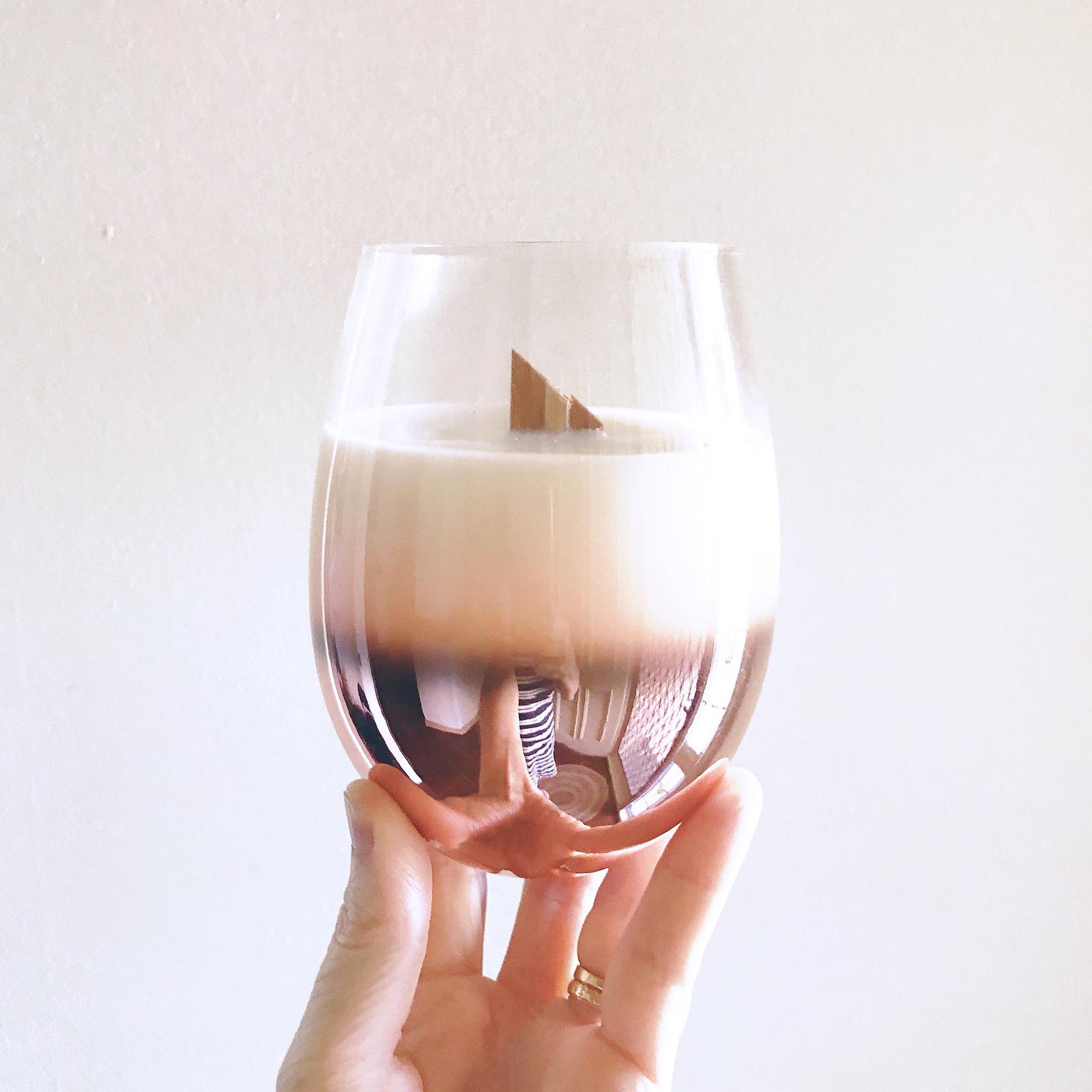 Ombré glass vessel