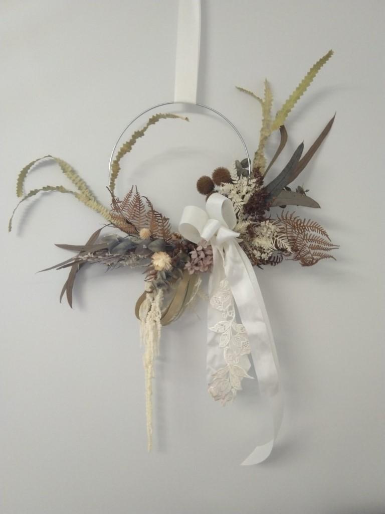 natural white wreath