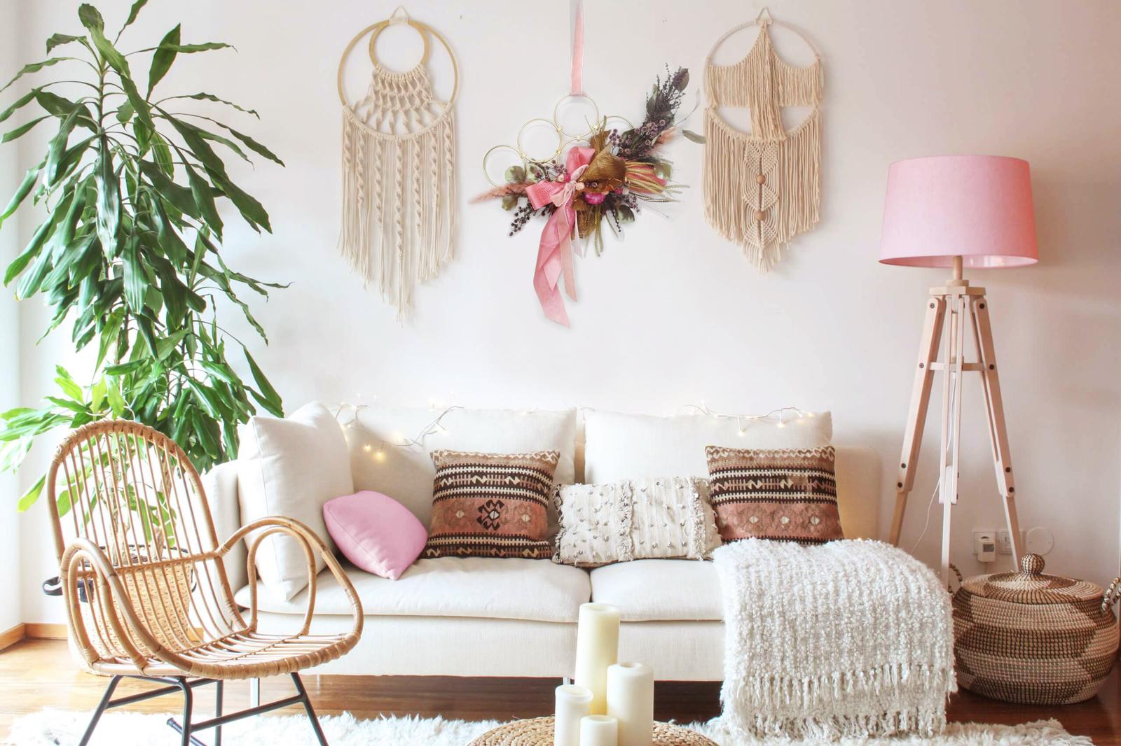 wall art forever florals pink boho