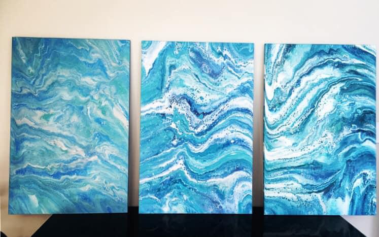 Trios 90x60cm each