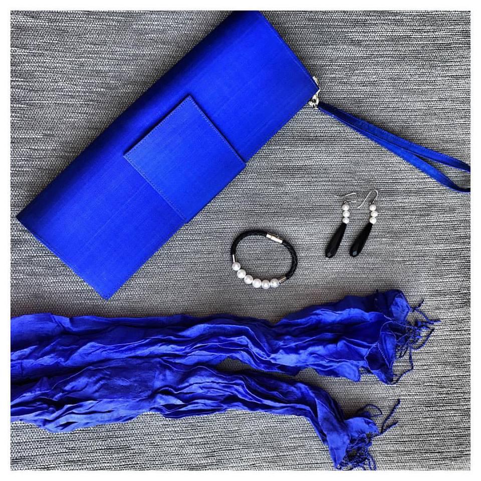 Cambodia Silk Scarf & Clutch